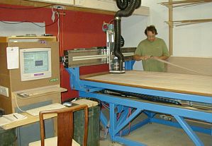 kayak kit manufacturing on precision MadVac CNC machine